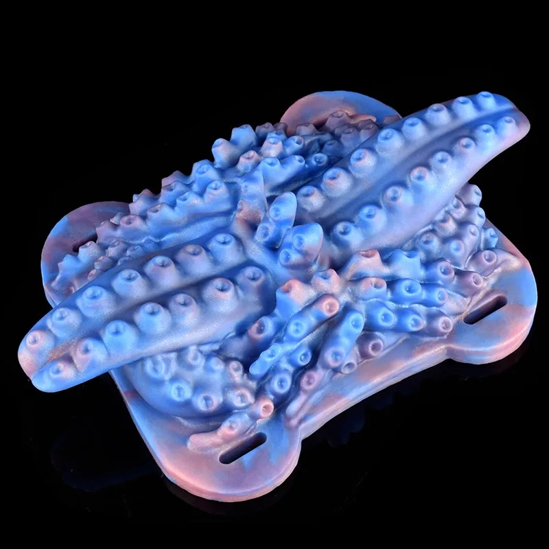 Strap On Tentacle Grinder Blue Grinding Toy for Women 7 Strap On Tentacle Grinder Blue Grinding Toy for Women 7