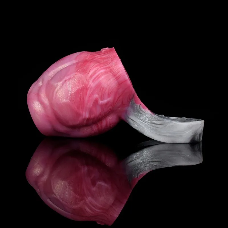 Pink Soft Silicone Knotted Cock Ring Penis Extender 8 Pink Soft Silicone Knotted Cock Ring Penis Extender 8