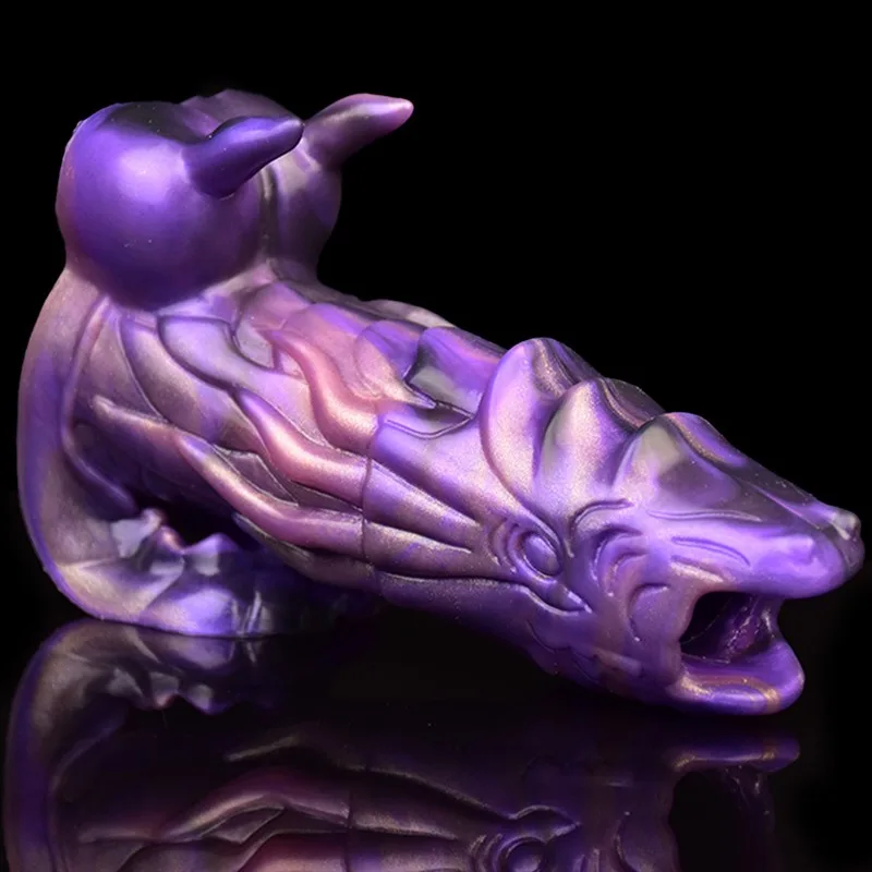 5.9 IN Dragon Cock Sleeve Silicone Exotic Penis Extension 8 5.9 IN Dragon Cock Sleeve Silicone Exotic Penis Extension 8