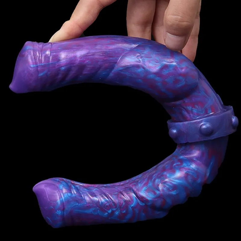12 IN Purple Double-Ended Dog Knot Dildo 4 12 IN Purple Double-Ended Dog Knot Dildo 4