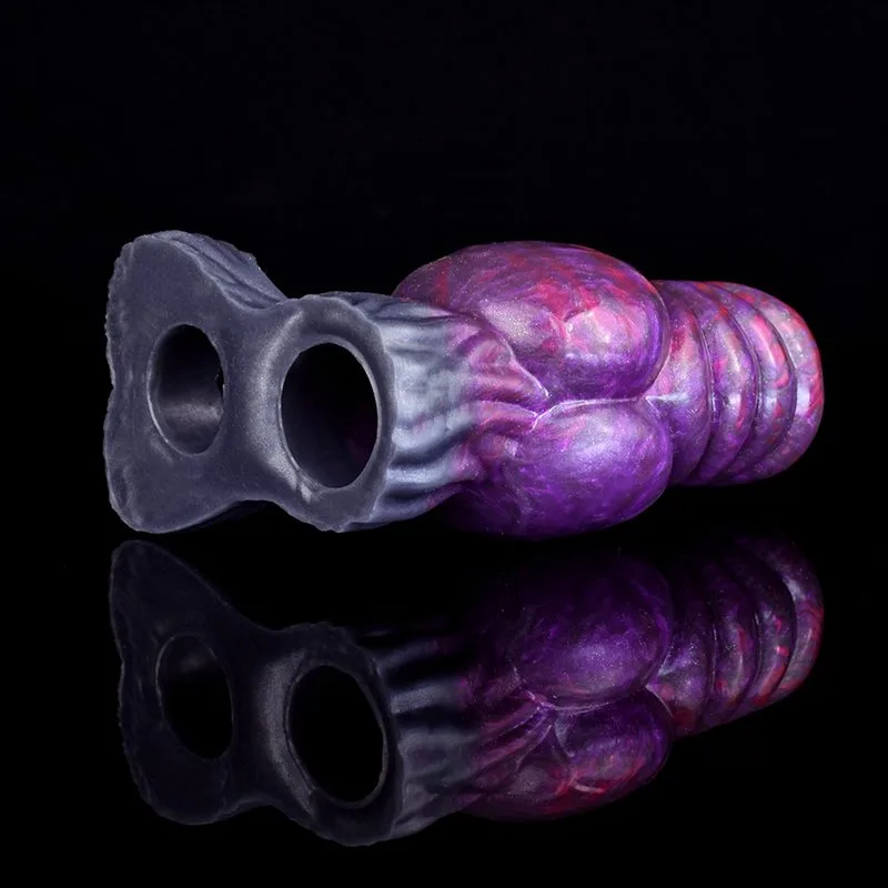 5.2 IN Big Knot Sheath Fantasy Silicone Penis Extender 5 5.2 IN Big Knot Sheath Fantasy Silicone Penis Extender 5