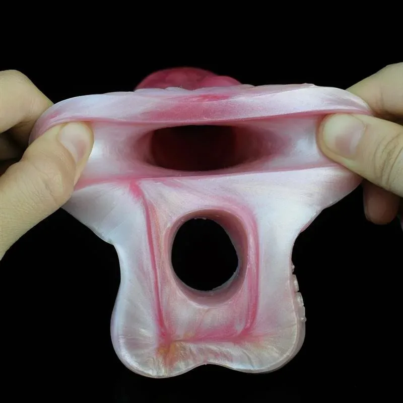 Open Tip Silicone Fantasy Knot Penis Extender Sleeve 2 Open Tip Silicone Fantasy Knot Penis Extender Sleeve 2