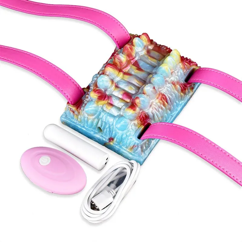 43ecd70f4e1fcd4f Fantasy Women Strap On Vibrating Spiked Grinder Toy - Image 1