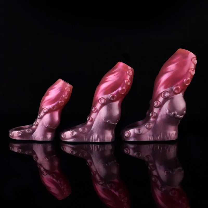 3.5/4.7/5.5 IN Open Tip Tentacle Knot Cock Sleeve 2 3.5/4.7/5.5 IN Open Tip Tentacle Knot Cock Sleeve 2