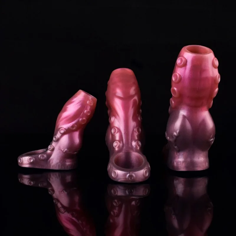 3.5/4.7/5.5 IN Open Tip Tentacle Knot Cock Sleeve 5 3.5/4.7/5.5 IN Open Tip Tentacle Knot Cock Sleeve 5