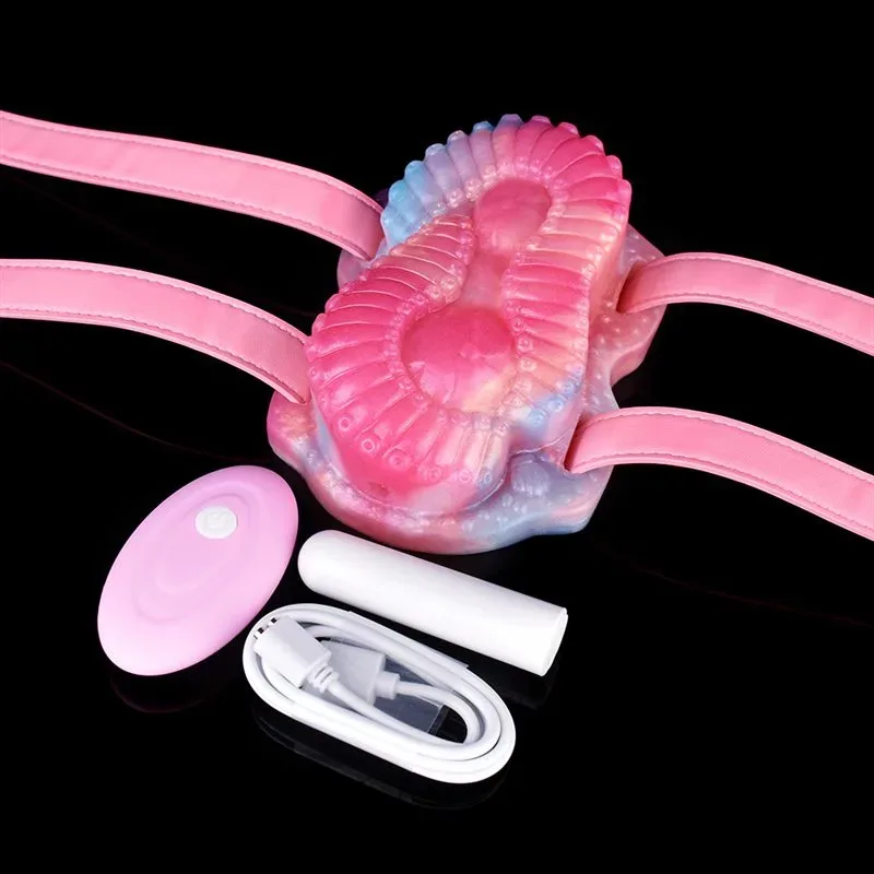 Pink Strap On Tentacle Grinder Vibrator for Women 2 Pink Strap On Tentacle Grinder Vibrator for Women 2