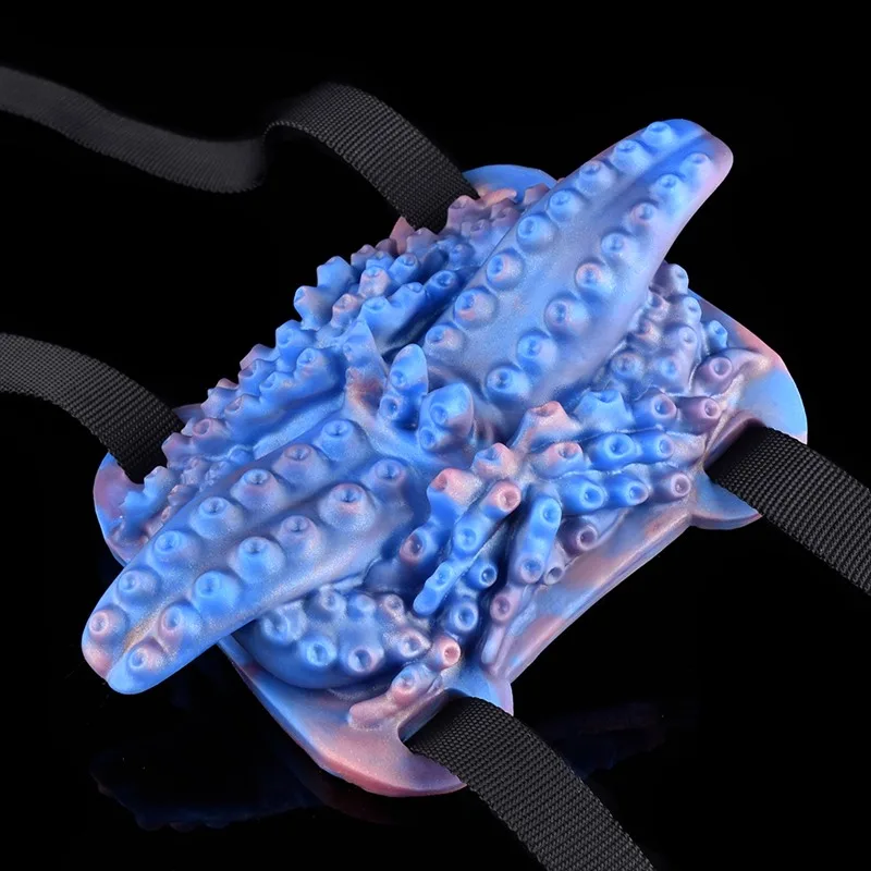Strap On Tentacle Grinder Blue Grinding Toy for Women 4 Strap On Tentacle Grinder Blue Grinding Toy for Women 4