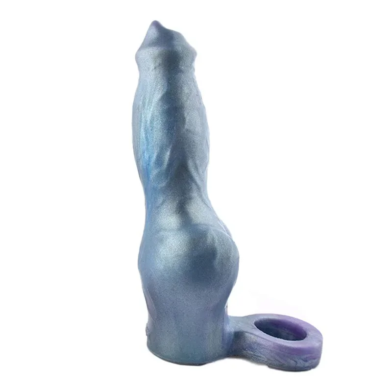 55c98e96b2b58aea Fantasy Soft Silicone Knotted Cock Sleeve for Men