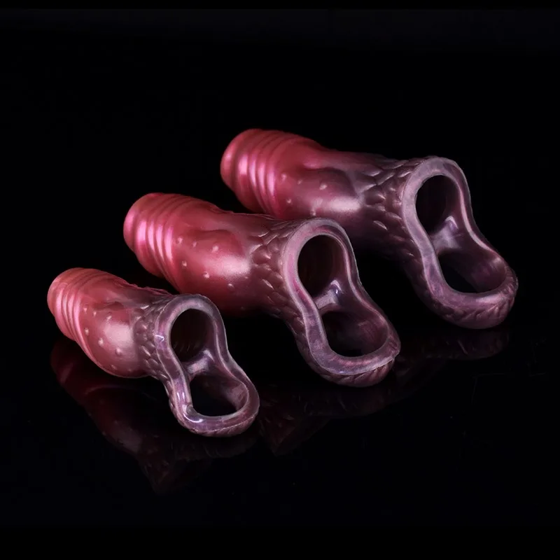 3.5/4.7/5.5 IN Silicone Fantasy Knot Penis Extender Sheath 7 3.5/4.7/5.5 IN Silicone Fantasy Knot Penis Extender Sheath 7