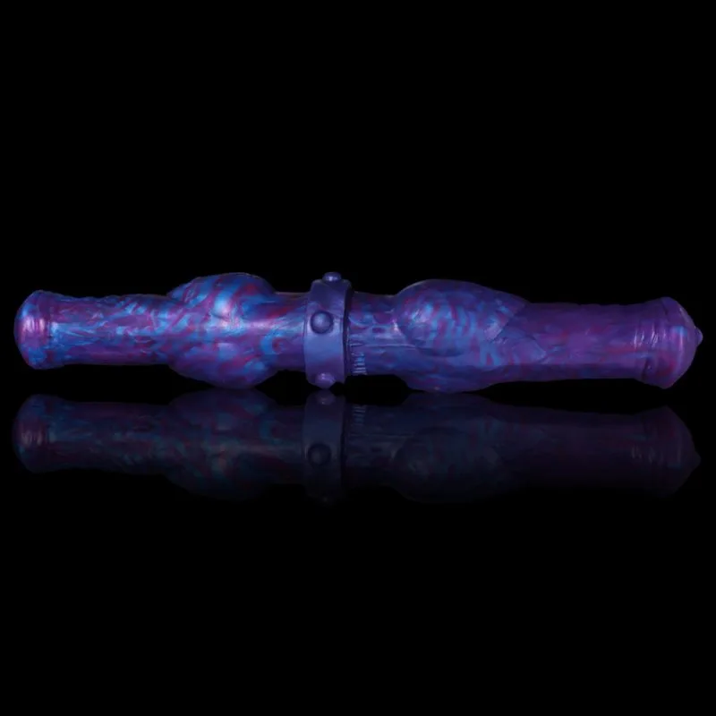 12 IN Purple Double-Ended Dog Knot Dildo 2 12 IN Purple Double-Ended Dog Knot Dildo 2