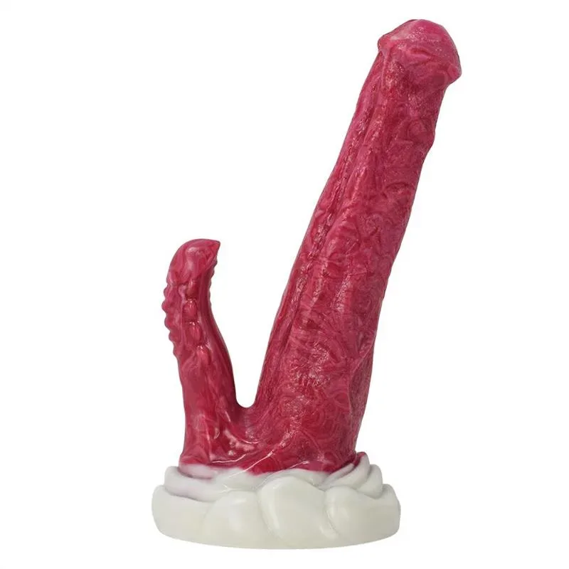 773aa96acbacf0f4 8.5 Inch Double Horse & Alien Dildo