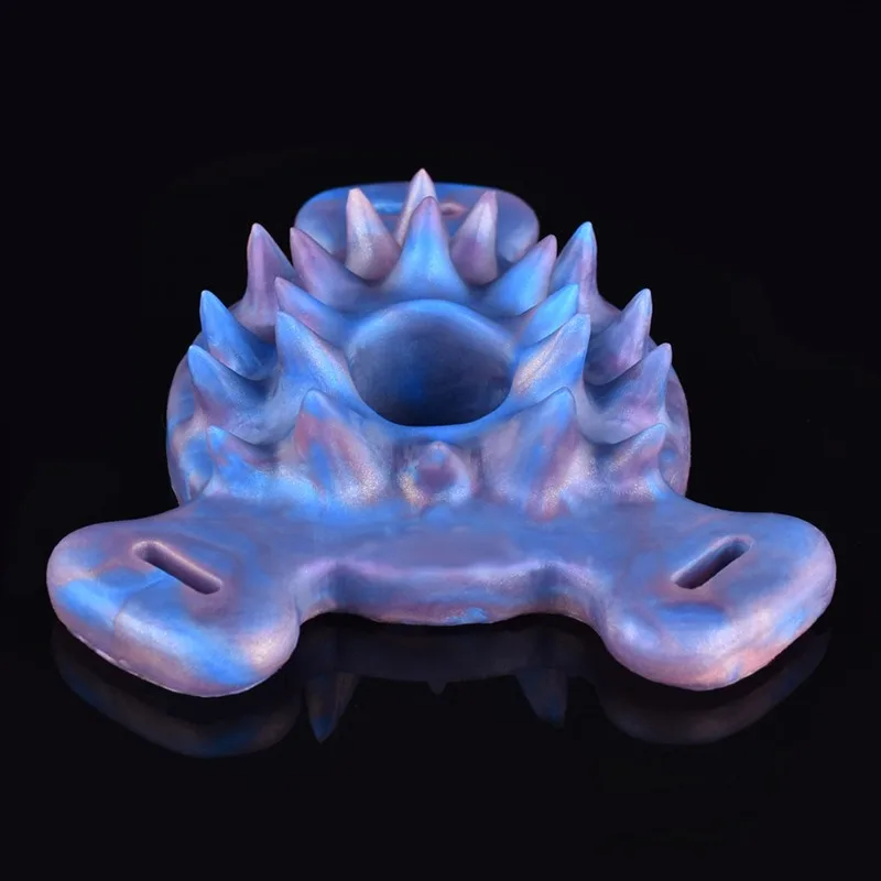 Strap On Sex Grinder with Holes Silicone Spiked Grinding Toy 5 Strap On Sex Grinder with Holes Silicone Spiked Grinding Toy 5