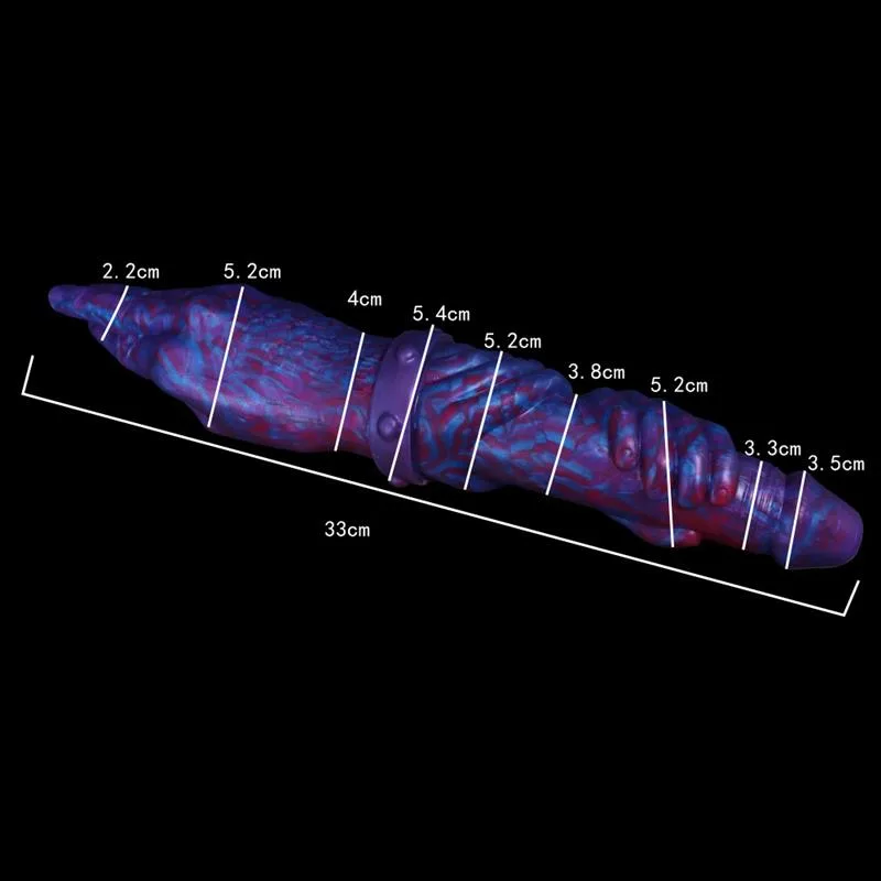 13 IN Purple Double-Ended Palm Hand Dildo 1 13 IN Purple Double-Ended Palm Hand Dildo 1