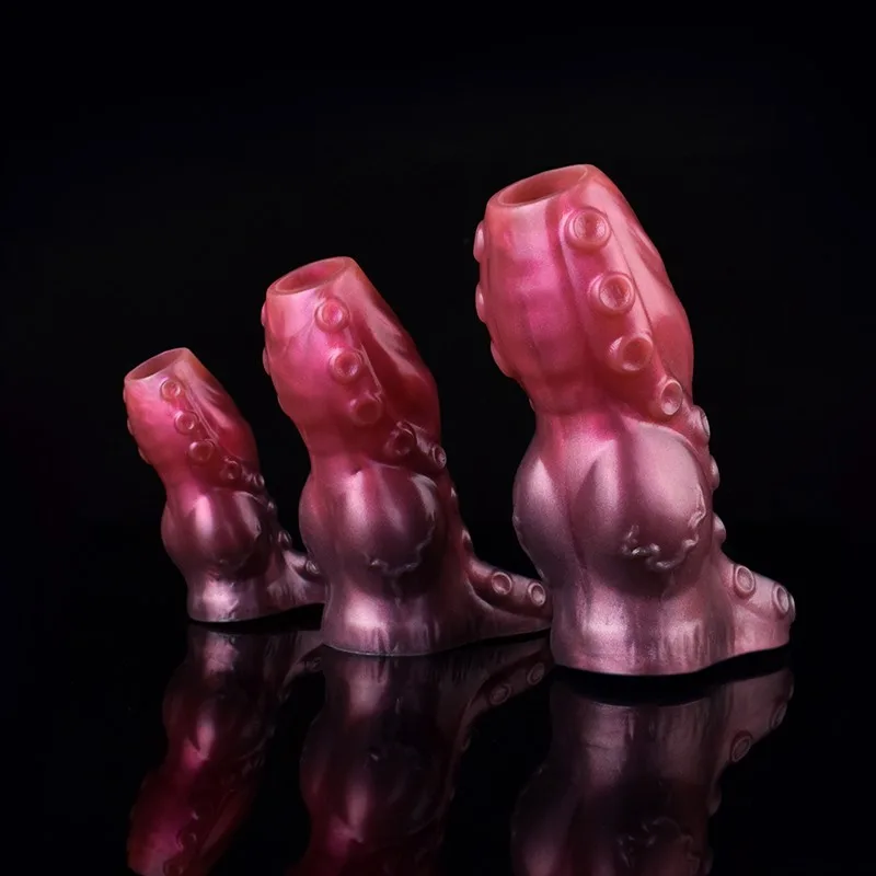 3.5/4.7/5.5 IN Open Tip Tentacle Knot Cock Sleeve 4 3.5/4.7/5.5 IN Open Tip Tentacle Knot Cock Sleeve 4