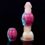 Silicone Knot Cock Ring Men Penis Extension Sleeve - Image 3