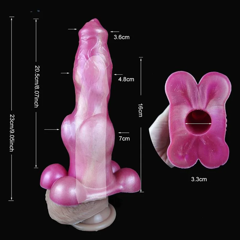 9 IN Pink Dog Knot Penis Sheath Cock Sleeve 1 9 IN Pink Dog Knot Penis Sheath Cock Sleeve 1