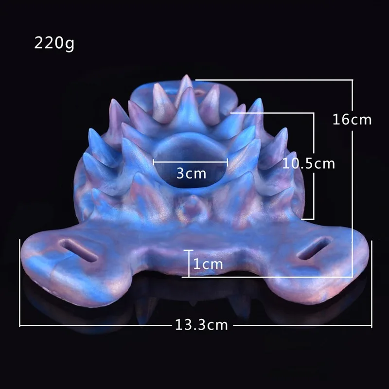Strap On Sex Grinder with Holes Silicone Spiked Grinding Toy 1 Strap On Sex Grinder with Holes Silicone Spiked Grinding Toy 1