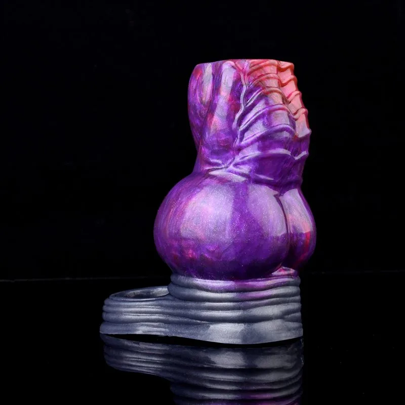 4.7 IN Purple Knot Cock Sleeve Open Head Penis Extender 3 4.7 IN Purple Knot Cock Sleeve Open Head Penis Extender 3