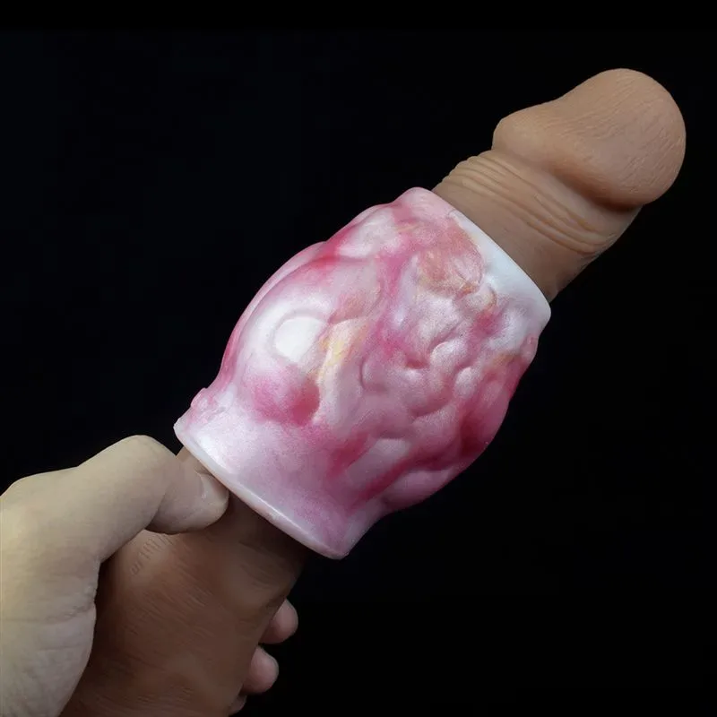 Silicone Fantasy Knot Penis Sleeve Male Cock Ring 4 Silicone Fantasy Knot Penis Sleeve Male Cock Ring 4