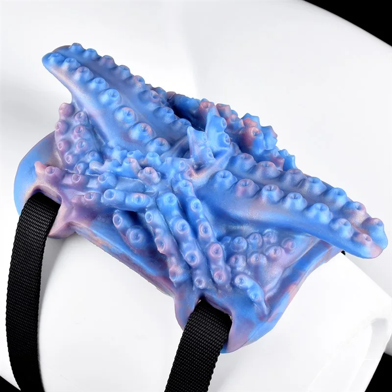 Strap On Tentacle Grinder Blue Grinding Toy for Women 2 Strap On Tentacle Grinder Blue Grinding Toy for Women 2