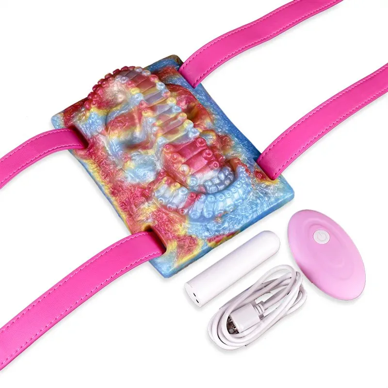 Strap On Fantasy Silicone Tentacle Grinder Vibrator - Image 1