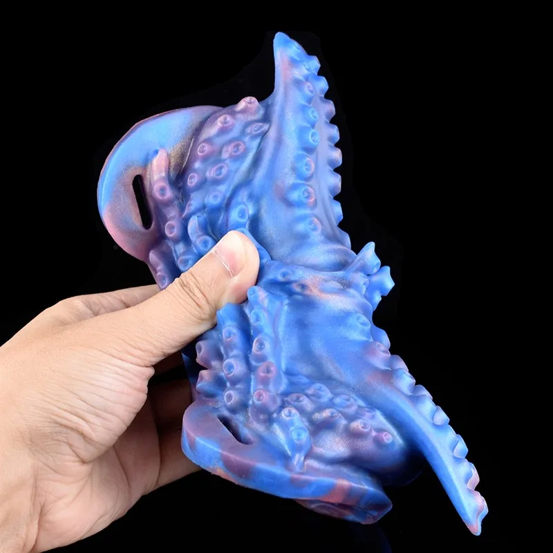 Strap On Tentacle Grinder Blue Grinding Toy for Women 10 Strap On Tentacle Grinder Blue Grinding Toy for Women 10