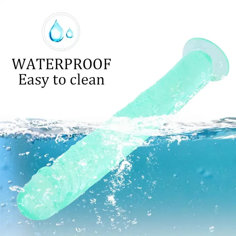 10 IN Long Slim Green PVC Dildo Strap On Kits 8 10 IN Long Slim Green PVC Dildo Strap On Kits 8