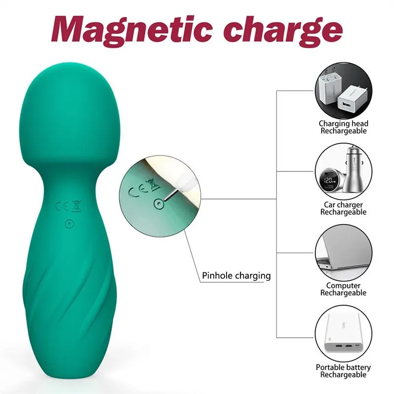 USB Charging 10 Sucking and Vibration Wand Massager 5 USB Charging 10 Sucking and Vibration Wand Massager 5