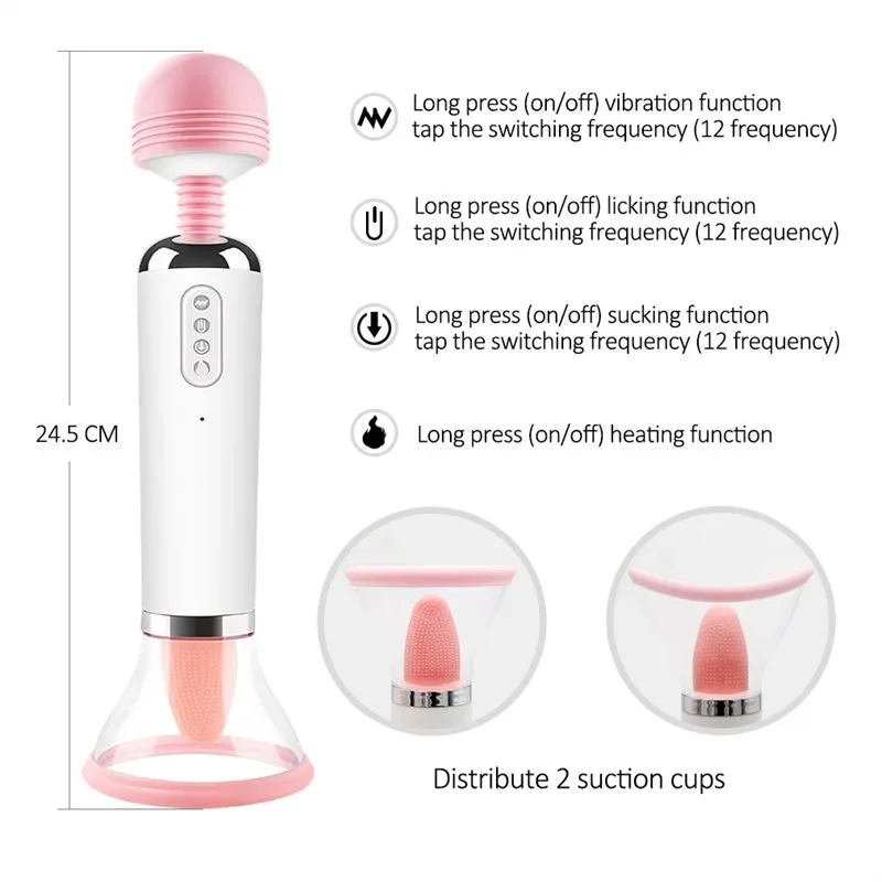 Multi-Functions Intelligent Heating Wand Vibrator 2 Multi-Functions Intelligent Heating Wand Vibrator 2