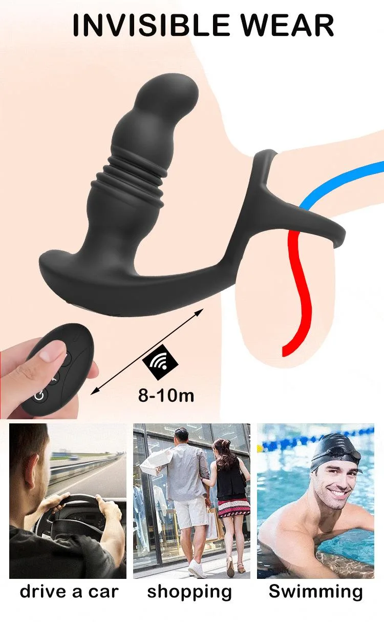 Remote Control Male Thrusting Vibrating Prostate Massager 4 Remote Control Male Thrusting Vibrating Prostate Massager 4