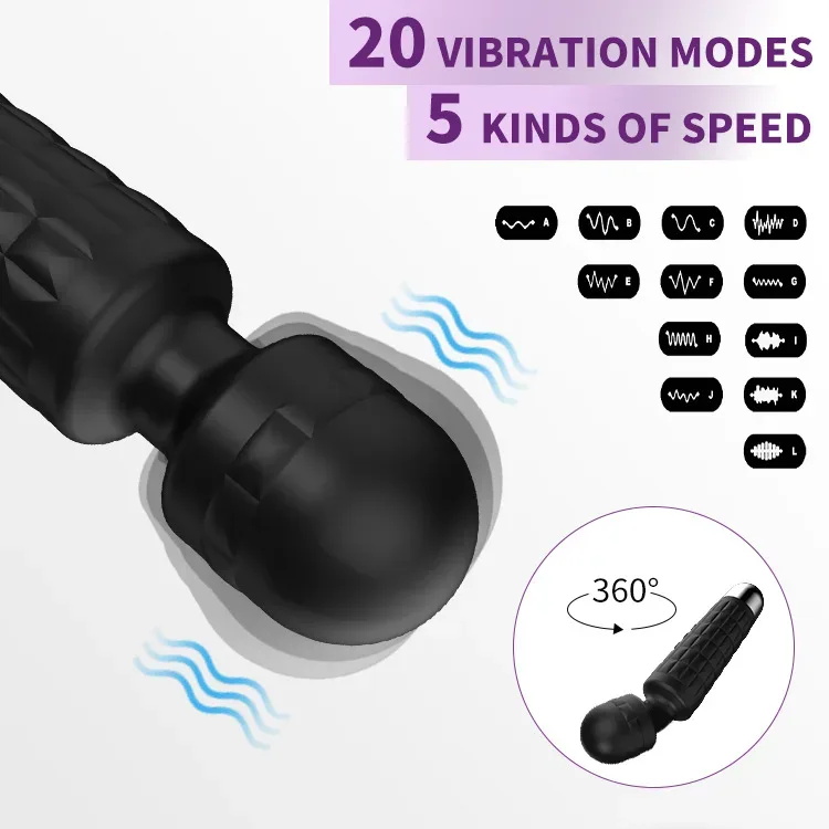 Portable Magic Wand Massager Women Vibrator 1 Portable Magic Wand Massager Women Vibrator 1
