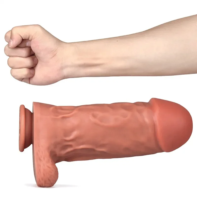 11 IN Very Thick Suction Cup Realistic Silicone Dildo 6 11 IN Very Thick Suction Cup Realistic Silicone Dildo 6