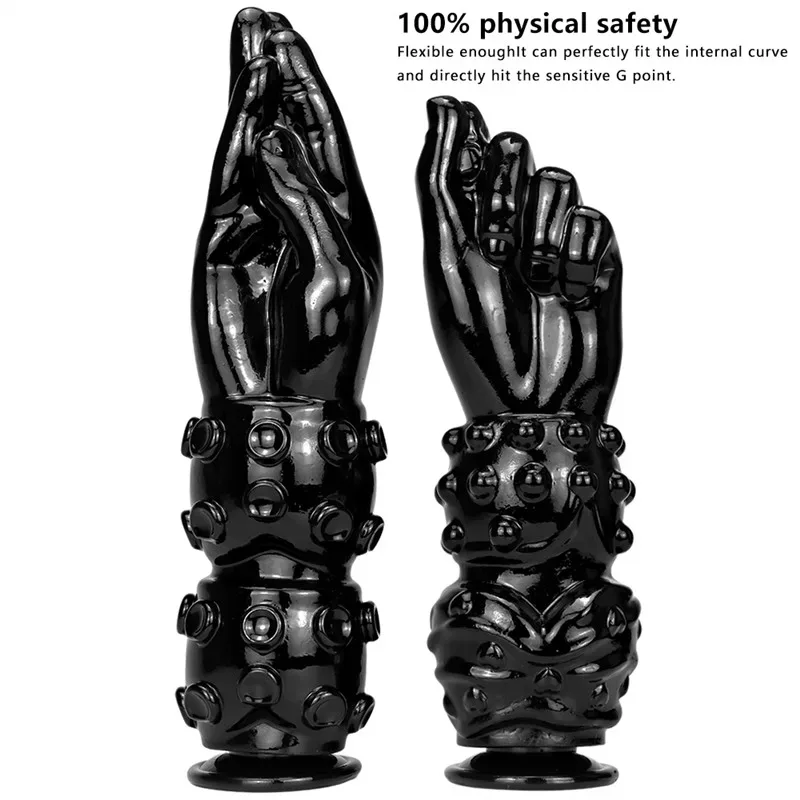 10/12 IN Huge Black PVC Fist Anal Dildo Butt Plug 3 10/12 IN Huge Black PVC Fist Anal Dildo Butt Plug 3