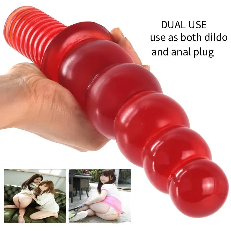 11 IN Red Sword PVC Dildo Anal Beads 6 11 IN Red Sword PVC Dildo Anal Beads 6