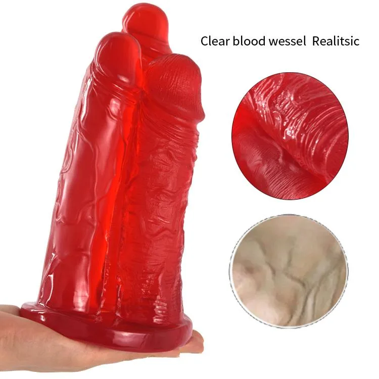 9 IN Suction Cup Triple Heads PVC Dildo 4 9 IN Suction Cup Triple Heads PVC Dildo 4