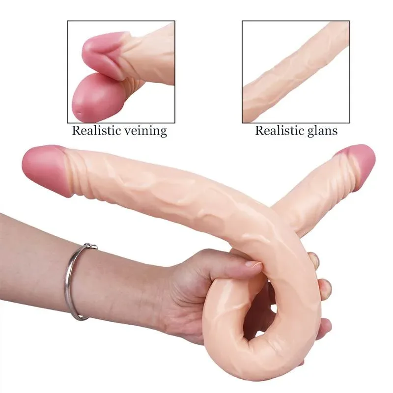 22 IN Long Flexible Double Ended Dildo 2 22 IN Long Flexible Double Ended Dildo 2