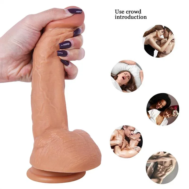7.5 IN Realistic Silicone Dildo Strap On Kits 8 7.5 IN Realistic Silicone Dildo Strap On Kits 8