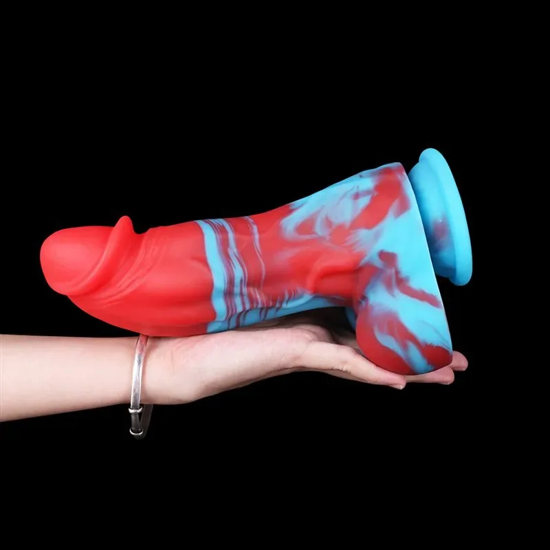 8.5 IN Rideable Colored Thick Girth Silicone Dildo 7 8.5 IN Rideable Colored Thick Girth Silicone Dildo 7