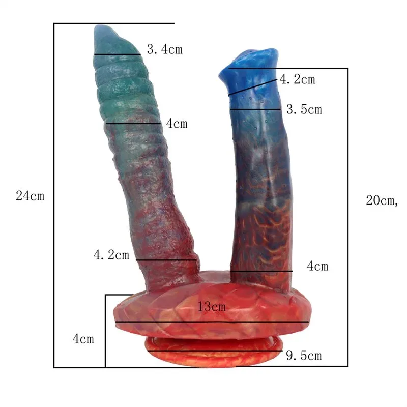 9.5 IN Fantasy Double Headed Horse Animal Dildo 1 9.5 IN Fantasy Double Headed Horse Animal Dildo 1
