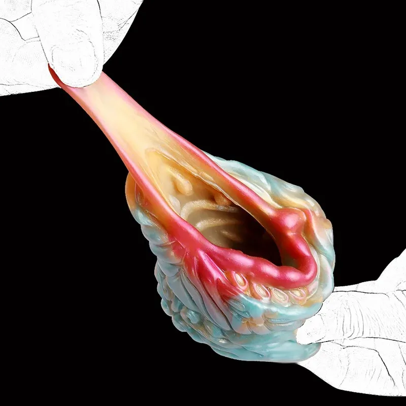 Vagina Textured Exotic Penis Trainer Silicone Masturbator for Men 9 Vagina Textured Exotic Penis Trainer Silicone Masturbator for Men 9