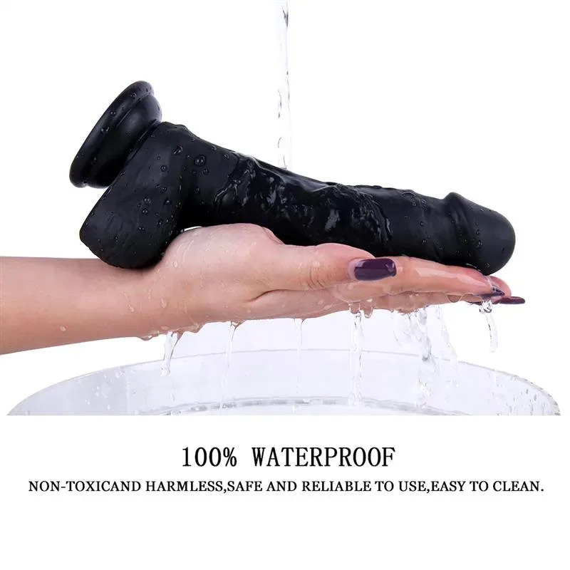 7.5 IN Black PVC Dildo Strap On Harness Set 5 7.5 IN Black PVC Dildo Strap On Harness Set 5