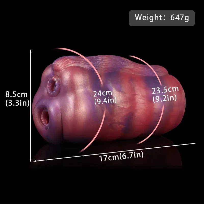 Double Channel Alien Vagina and Anus Pussy Toy for Men 1 Double Channel Alien Vagina and Anus Pussy Toy for Men 1