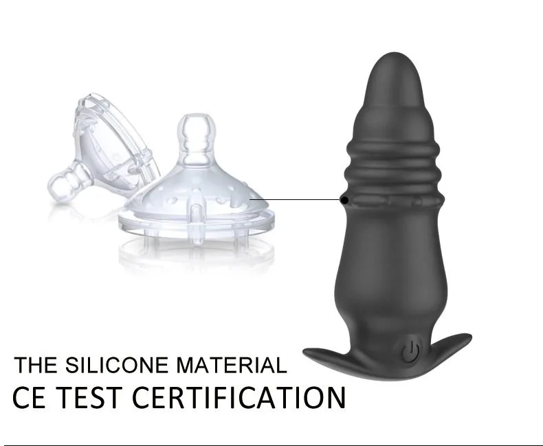 Remote Control Prostate Massager Black Anal Vibrator 5 Remote Control Prostate Massager Black Anal Vibrator 5