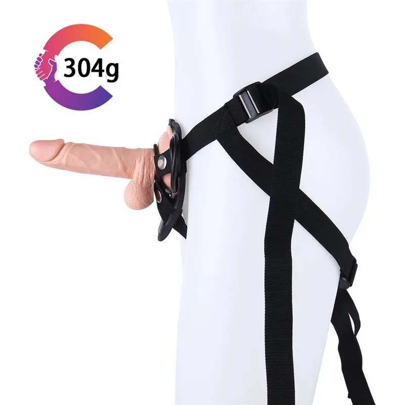 6.5 IN Short Slim Dildo Beginner Unisex Strap-On Harness Kit 2 6.5 IN Short Slim Dildo Beginner Unisex Strap-On Harness Kit 2
