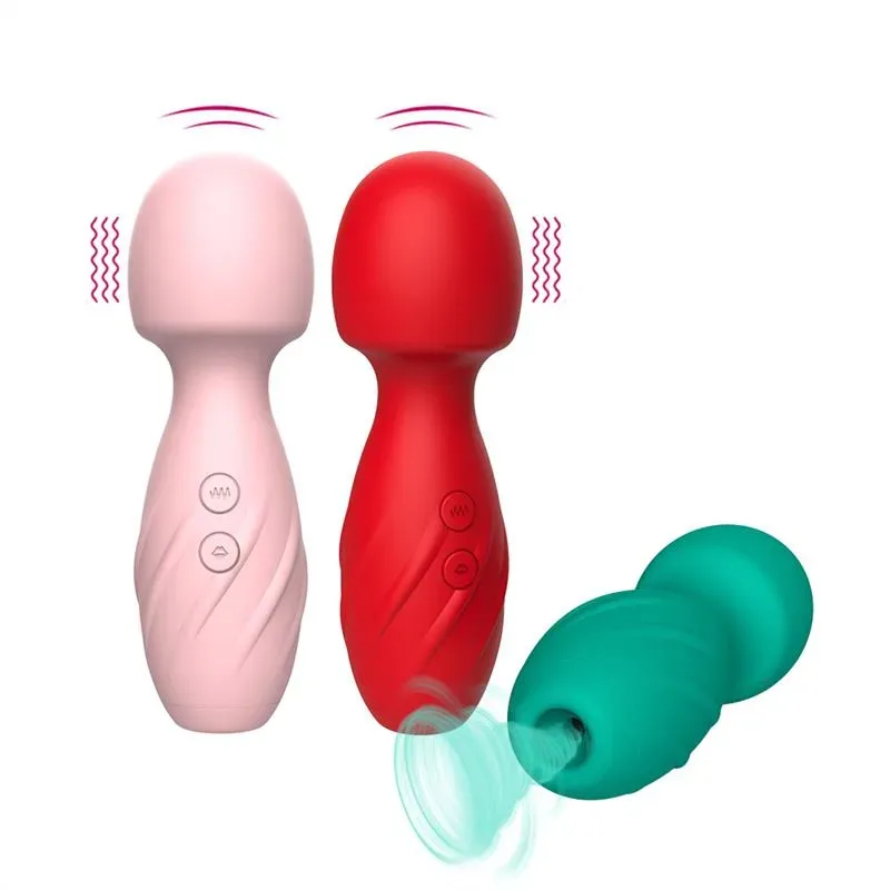 687b4502f88440ee 10 Sucking and Vibration Wand Vibrator