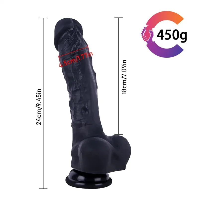 9.5 IN Black Realistic Dildo Strap On Harness Set 2 9.5 IN Black Realistic Dildo Strap On Harness Set 2