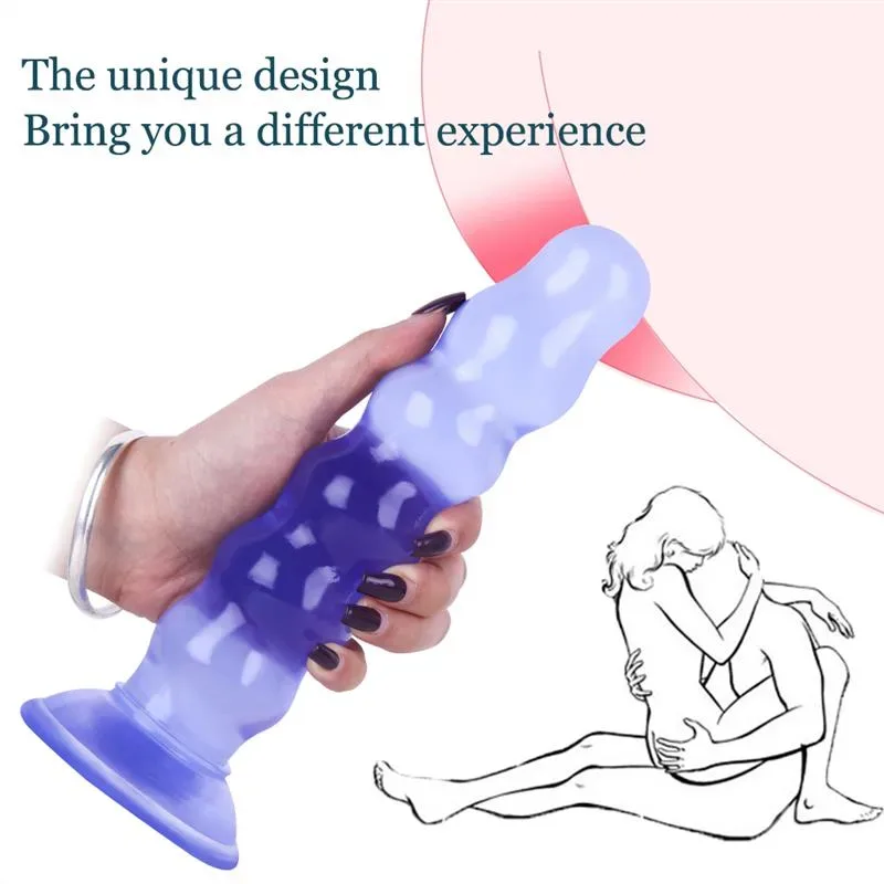 9 IN Beaded PVC Dildo Strap On Harness Set 7 9 IN Beaded PVC Dildo Strap On Harness Set 7