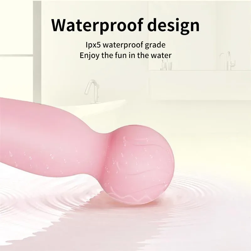 Cordless 10 Vibration Pink Magic Wand Massager 6 Cordless 10 Vibration Pink Magic Wand Massager 6