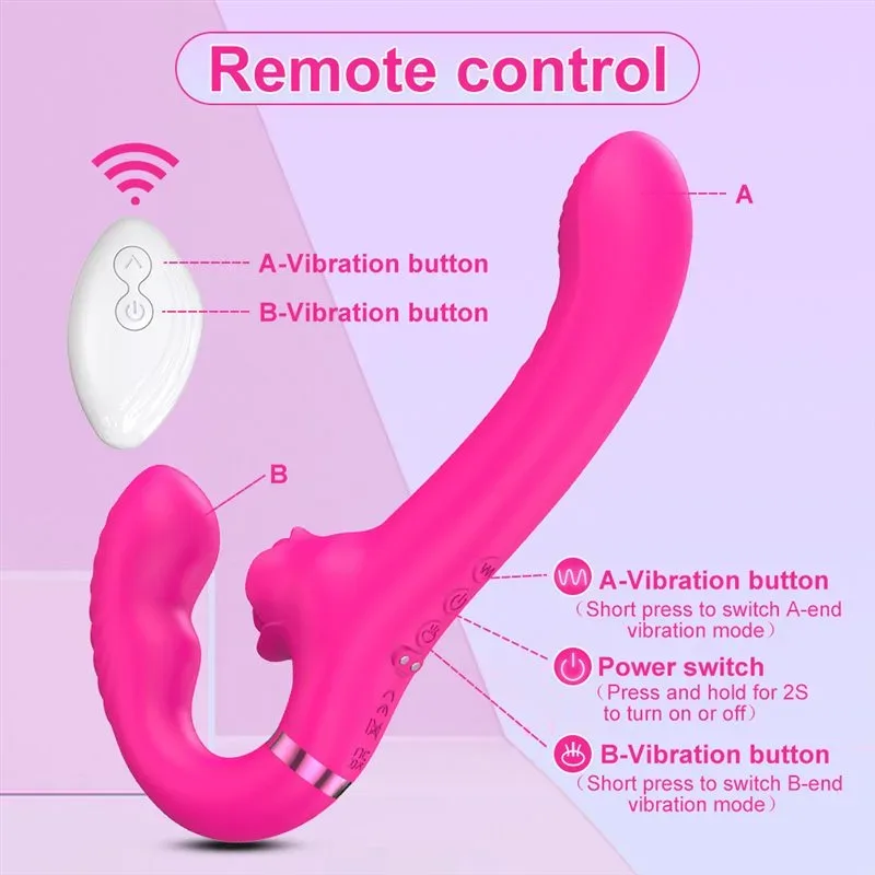 Remote Control Strapless Strap on Dildo Vibrator 2 Remote Control Strapless Strap on Dildo Vibrator 2