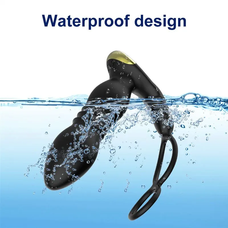 APP/Remote Control Thrusting Vibrating Men Prostate Massager with Two Rings 8 APP/Remote Control Thrusting Vibrating Men Prostate Massager with Two Rings 8